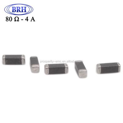 China Noise Removal For Mobile Devices Chips Multilayer Ferrite Bead Inductors With Big 1806 Current Size 80ohm 4A for sale