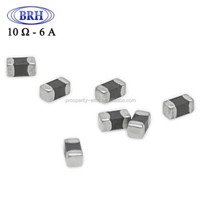 China Noise removal for mobile devices big current smd chip ferrite beads inductor for 0603 cheap size 10ohm 6A for sale