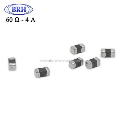 China Noise removal for mobile devices 0603 size 60ohm 4A best price smd magnetic ferrite beads inductor for sale