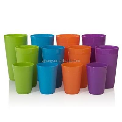 China New Design Viable Spectrum Unbreakable Plastic Cup Juice Plastic Tumblers for sale