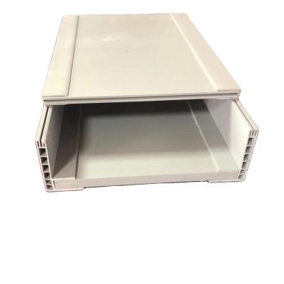 China Epoxy Resin/Polymer/Pvc Coated Plastic Steel Cable Cover Tray Office Desk Cable Organizer for sale