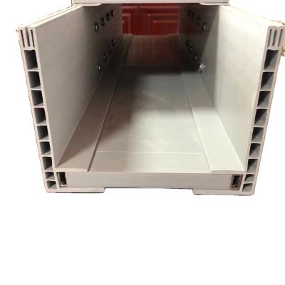 China Epoxy Resin / Polymer / Plastic Steel Fully Enclosed Tray Type Cable bridg Cable Tray With Competitive Price for sale