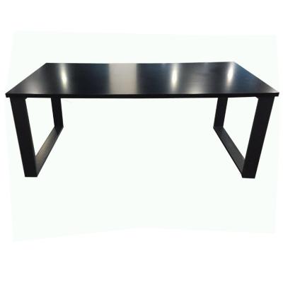 China Simple Modern Simple Metal Frame Wood Top Coffee Table for sale