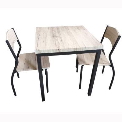 China Factory direct product 1 single table and 2 chairs dining set for sale