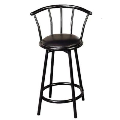 China Simple And Cheap Durable Metal Bar Stool Bar Chair Black Bar Stool for sale