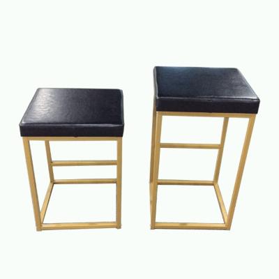 China Contemporary Modern Soft Cushion Metal Bar Chair Stool Black Bar Stool for sale