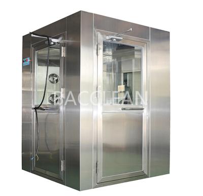 China Cleanroom Factory Air Shower Clean Room Entrance Certificated Customized Design 90 Degree Air Shower for sale