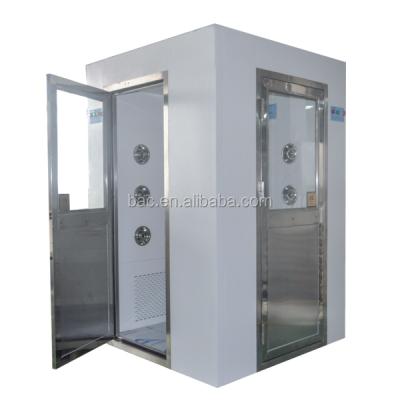 China Cleanroom Entrance Good Price Biology Lab High Quality Air Shower 90 Degree Door Air Blow Disinfection Room for sale