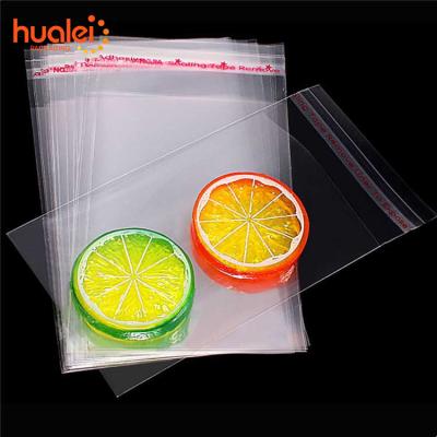 China Factory Recyclable Custom Printed Self Adhesive Sealed Transparent OPP Plastic Pouches Food Packaging Bags for sale