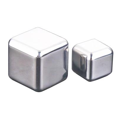 China Sustainable Stainless Steel Ice Cube Whiskey Stones Beer Cubes Cola for sale