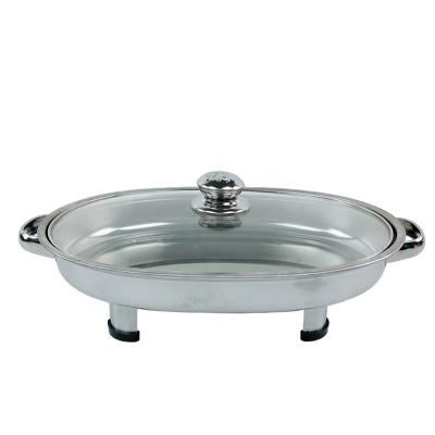 China Sustainable New Design Product Stainless Steel Food Tray/Food/Pan/Buffet Stove Series for sale