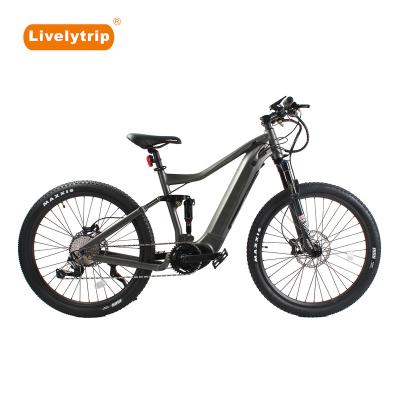 China 2020 new version aluminum alloy battery full suspension alloy hidden electric bike mountainbike for sale