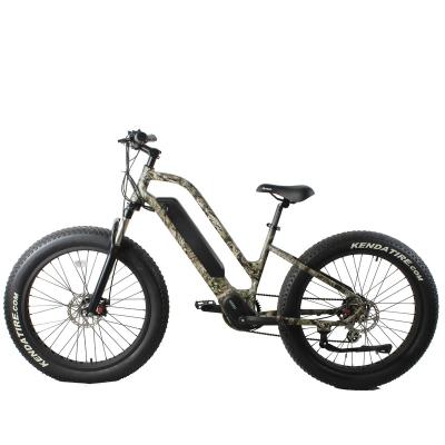 China Aluminum alloy 26 inch 250w mid drive tire fat bike electric bicycle for sale for sale