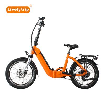 China Simple Style 250W/500W 20 Inch Electric City Folding Bicycle Chinese Aluminum Alloy Bike For Sale for sale