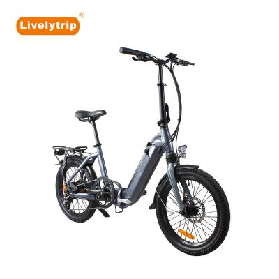 China Street Green Power Pedelec Fat Tire Electric Folding Bike With 10Ah Hidden 36V Li-ion Battery for sale