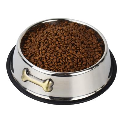 China 30oz 900ml Stainless Steel Dog Food Bowl Sustainable Pet Water Bowl With Bone Dog Bowl for sale