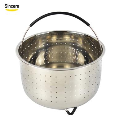 China 18/8 Stainless Steel Steamer Basket Pressure Cooker Sustainable Cheap Eco-Friendly Egg Basket for sale