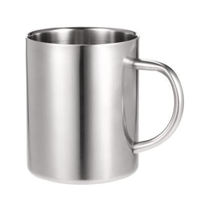 China Double Wall Logo 10oz 14oz Stainless Steel Cups Stored Heat Insulated Customized Coffee Mug BPA Free for sale