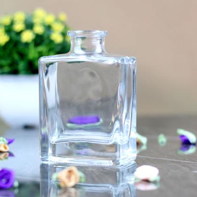 China Factory direct 50ml transparent home decoration mini high-grade glass scented perfume cosmetic vase for sale