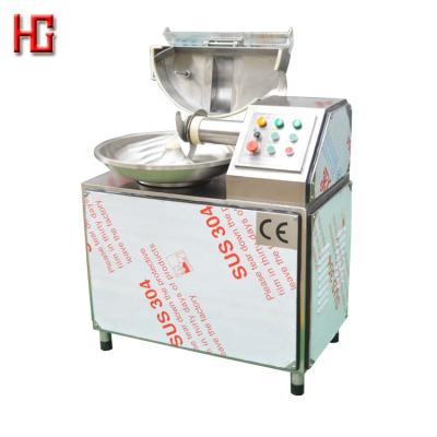 China Meat processing 20L sausage meat bowl cutter mixer/industrial high speed meat bowl cutter/cutting/mincing machine for sale