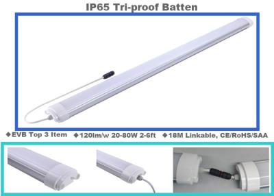 China 120lm/W Tri Proof LED Linear Pendant Light High Power With 18M Linkable , Eco - Friendly for sale