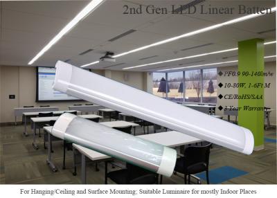 China 60W Cool White SMD LED Batten Lamp 5 Feet For Office / Meeting Room , SAA Approved for sale