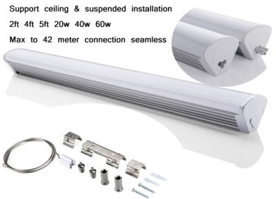 China IP42 40w Linear Suspended Lighting 5000k 5200 Lumens Architectural Linear LED Light for sale