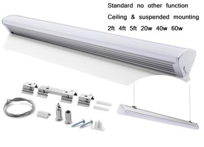 Κίνα IP42 2ft γραμμικά φω'τα των οδηγήσεων 4ft 5ft με τη λειτουργία 5000k 7800lm αισθητήρων εξασθένισης ΔΆΛΙ προς πώληση