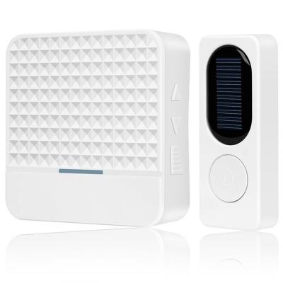 China Modern Rainproof Solar Doorbell With Night Light 52 Chimes Smart Wireless Solar Powered Outdoor Doorbell for sale