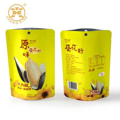 China Food Grade Customize Stand Up Kraft Paper Zipper Packaging Bags for Dry Fruit Nuts for sale