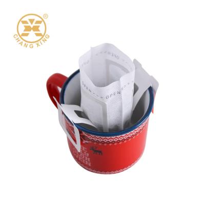 Cina Custom Portable Hanging Ear Drip Coffee Bag Single Serve Disposable Drip Coffee Filter Bag For Travel in vendita