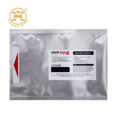 China Bopp Resealable Aluminum Film Packaging Bag Clothing Zipper Zip Lock Bags Pouches With Logo For Apparel Mask for sale