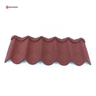 China High Quality Farmhouse Roman/Milan/Classic/Spanish Style Stone Coated Roof Tiles Color Sheet Steel Coated Roof Tile for sale