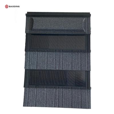 China New style BIPV monocrystalline silicon adjustable system solar solar tile panels roof red solar roof tile for sale