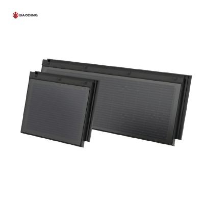 China Silicon China Factory BAODING OEM/ODM Monocrystalline Solar Panels for BIPV Building Integrated Solar System Photovoltaic Solar Roof Tiles for sale