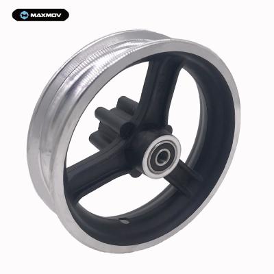 China Aluminum Alloy Maxmov Electric Scooter Spare Parts 10inch Front Aluminum Wheel Rim for sale