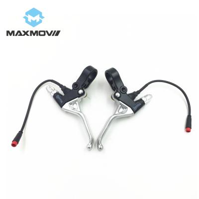 China 2-Core Male V Plug High Quality Electric Scooter Brake Grips Mechanical Electric Brake Levers for sale