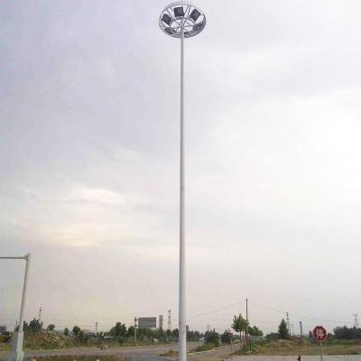 China Square High Mast Light Tower Mast Galvanized Steel Tubular Pole Lamp Pole for sale