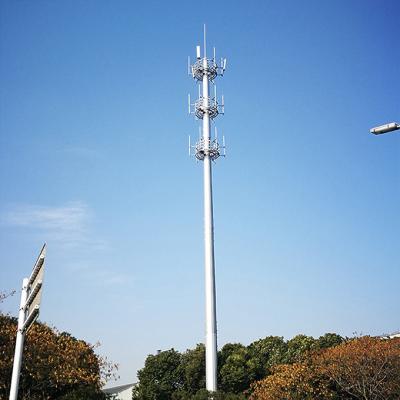 China Bionic Telecommunication High Quality Galvanized Single Pole Tower Power Transmission Line for sale