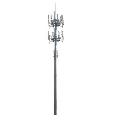 China Antenna\Camera\Light Steel Monopole Antenna Microwave Communication Tower For Broadcasting 4G /Cell Phone Signal for sale