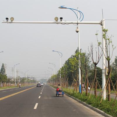 China Street Road Wholesale Tapered Solar Panels CCTV Camera Galvanized Steel Poles for sale