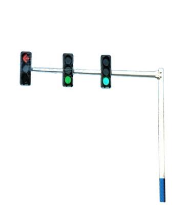 China Traffic Lights Light Pole Light Pole Traffic Lights Installed With Double Or Single Crossarm Powder Coated for sale