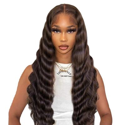 China Big Curl Big Curl ASYLUM HAIR Deep Wave Lace Front Wigs Crimps Hair Glueless Honey Blonde Highlight Lace Front Wigs 30 Inches Pre Plucked for sale