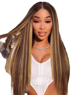 China ASYLUM HAIR 26 inch long time use long wear accent long beige blonde wig straight hair blonde mixed hair wig full for sale