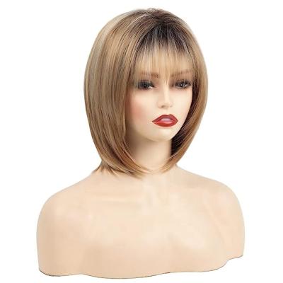 China 12 Inch Soft Clean Short Blonde Highlight HAIR ASYLUM Synthetic Hair for sale