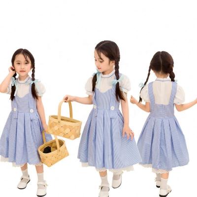 China 2020 Polyester Clothing Children Girls Cos Clothing Stage Drama Dorothy Parent-child Clothing for sale