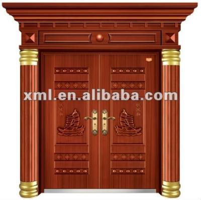 China Double Security Rolling Luxury Steel Door for sale