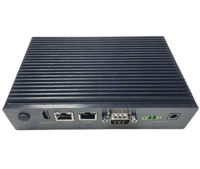 China Jetson TX2 NX aluminum core module recessed fanless IPC for edge computing, PD power supply and expandable industrial computer for sale