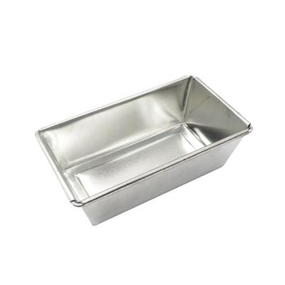 China Disposable Mini Plum Cake Mold Small Rectangle Eco-Friendly Tinplate Kids Bread Pan for Bakeware for sale