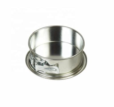 China 5 Inch Mini Healthy Leakproof Springform Baking Disposable Casserole with Live Bottom Cake Tin Round for sale